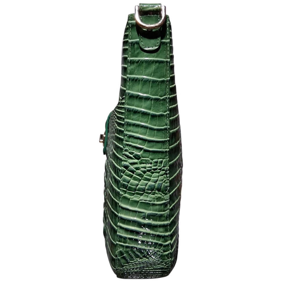Brahmin Leia Croc Embossed Leather Crossbody Bag - Picture 2 of 11